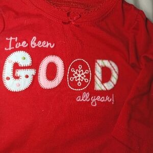 Christmas pajama shirt 12M